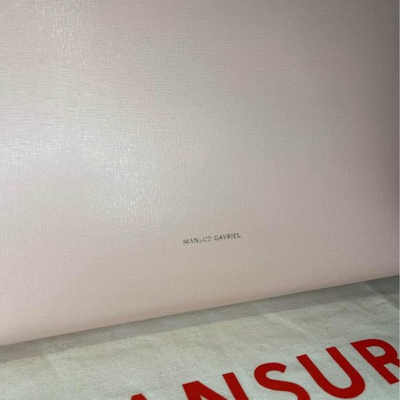 MANSUR GAVRIEL Small Zip Blush Saffiano Leather Tote - Picture 4 of 10